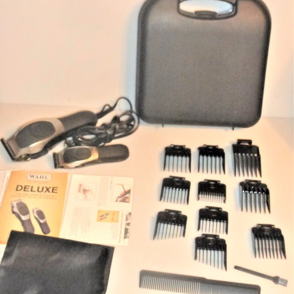 Wahl DELUXE Electric Haircutting & TRIMMING KIT Men's Shaver Beard Trimmer - Picture 11 of 14